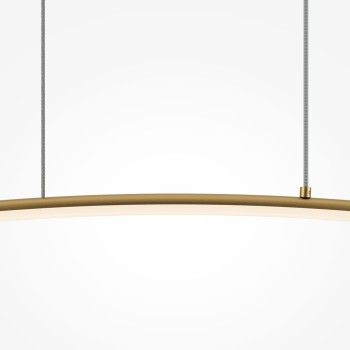 Lustră LED Curve alamă Maytoni, H306, 15W