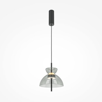 Pendul LED Bangkok negru Maytoni, D25, 12W, H348, grey