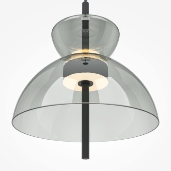 Pendul LED Bangkok negru Maytoni, D25, 12W, H348, grey