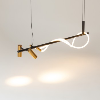 Lustră LED Tau negru Maytoni, 30W