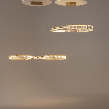 Lustră LED Krone alamă Maytoni, D80, 45W