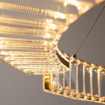Pendul LED Krone alamă Maytoni, D80, 45W