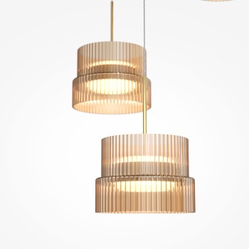 Pendul LED Scala bronz Maytoni, D40, 33W