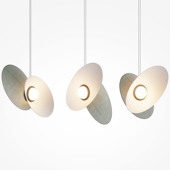 Pendul LED Evolution negru Maytoni, H347, 9W, grey