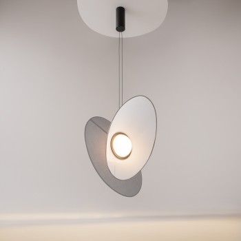 Pendul LED Evolution negru Maytoni, H347, 9W, grey