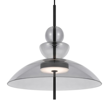 Pendul LED Bangkok negru Maytoni, D40, 12W, grey