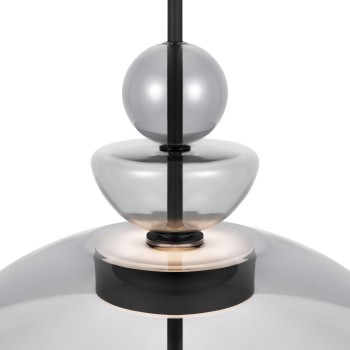 Pendul LED Bangkok negru Maytoni, D40, 12W, grey