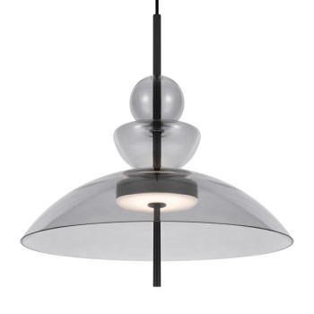 Pendul LED Bangkok negru Maytoni, D40, 12W, grey