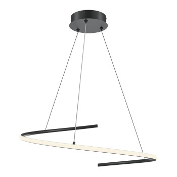 Lustră LED Curve negru Maytoni, D60, 31W