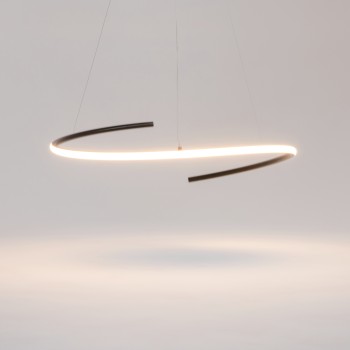 Lustră LED Curve negru Maytoni, D60, 31W