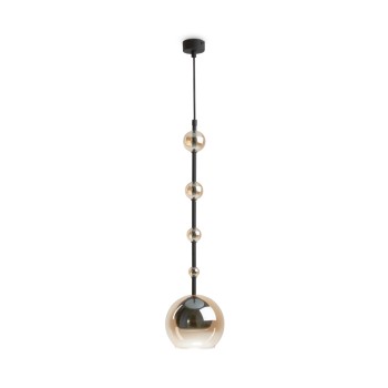Pendul Ros negru Maytoni, D16, 1xGU10, amber