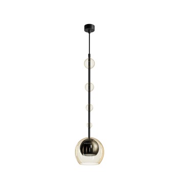 Pendul Ros negru Maytoni, D16, 1xGU10, amber
