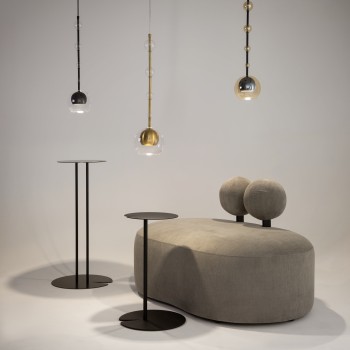 Pendul Ros negru Maytoni, D16, 1xGU10, amber