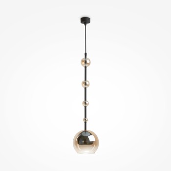 Pendul Ros negru Maytoni, D16, 1xGU10, amber