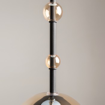 Pendul Ros negru Maytoni, D16, 1xGU10, amber