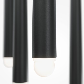Pendul LED Cascade negru Maytoni, H219, 30W