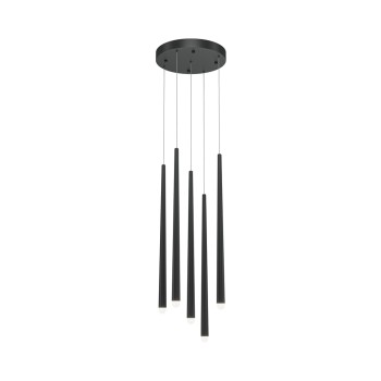 Pendul LED Cascade negru Maytoni, H219, 30W