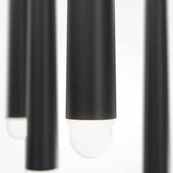 Pendul LED Cascade negru Maytoni, H219, 30W