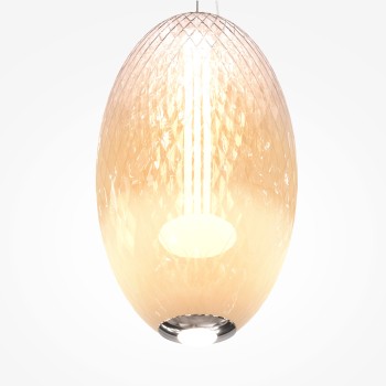 Pendul LED Bruma crom Maytoni, D25, 19W
