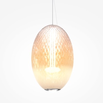 Pendul LED Bruma crom Maytoni, D25, 19W