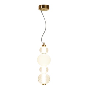 Pendul LED Collar auriu Maytoni, D15, 17W