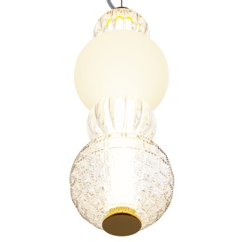 Pendul LED Collar auriu Maytoni, D15, 17W