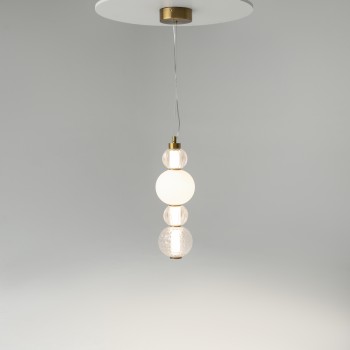 Pendul LED Collar auriu Maytoni, D15, 17W