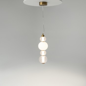 Pendul LED Collar auriu Maytoni, D15, 17W