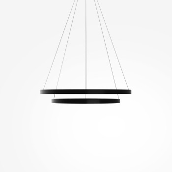 Lustră LED Rim negru Maytoni, D80, 83W
