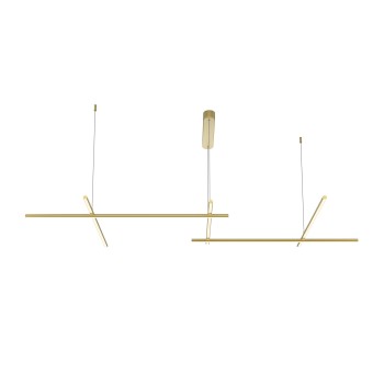 Lustră LED Radiance auriu Maytoni, H310, 80W
