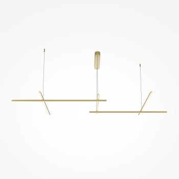Lustră LED Radiance auriu Maytoni, H310, 80W