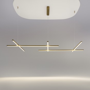 Lustră LED Radiance auriu Maytoni, H310, 80W