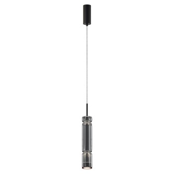 Pendul LED Ordo negru Maytoni, D8, 8W, H365, smoky