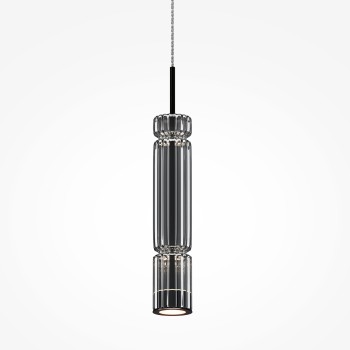 Pendul LED Ordo negru Maytoni, D8, 8W, H365, smoky
