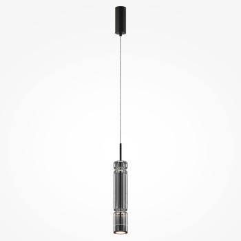 Pendul LED Ordo negru Maytoni, D8, 8W, H365, smoky