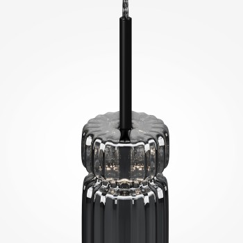 Pendul LED Ordo negru Maytoni, D8, 8W, H365, smoky
