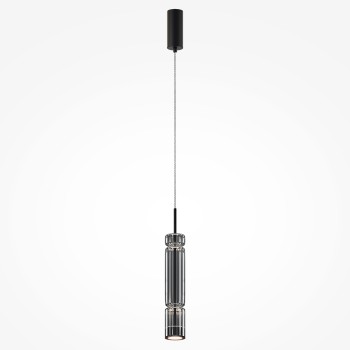 Pendul LED Ordo negru Maytoni, D8, 8W, H365, smoky