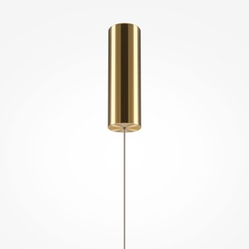 Pendul LED Golden Cage auriu Maytoni, D14, 17W