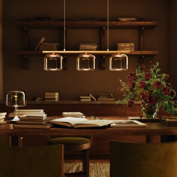 Lustră LED Spirito auriu Maytoni, H220, 14W