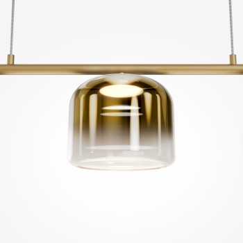 Lustră LED Spirito auriu Maytoni, H220, 14W