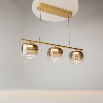 Lustră LED Spirito auriu Maytoni, H220, 14W