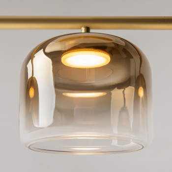 Lustră LED Spirito auriu Maytoni, H220, 14W