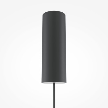 Pendul LED Bangkok negru Maytoni, D25, 12W, H348, cognac
