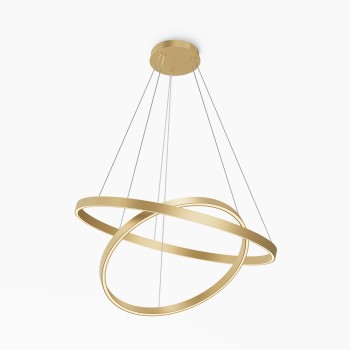 Lustră LED Rim alamă Maytoni, D80, 84W
