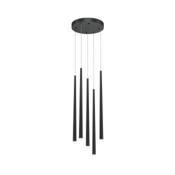 Pendul LED Cascade negru Maytoni, D32, 31W