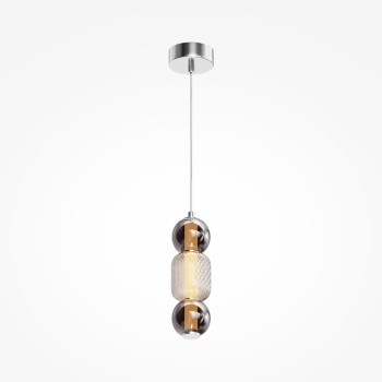 Pendul LED Drop crom Maytoni, D12, 16W