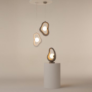 Pendul Opus alb Maytoni, H340, 1xG9