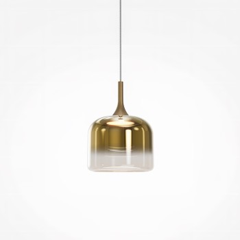 Pendul LED Spirito auriu Maytoni, D26, 12W