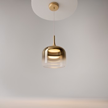 Pendul LED Spirito auriu Maytoni, D26, 12W