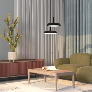 Pendul LED Gerhard negru Maytoni, D40, 26W